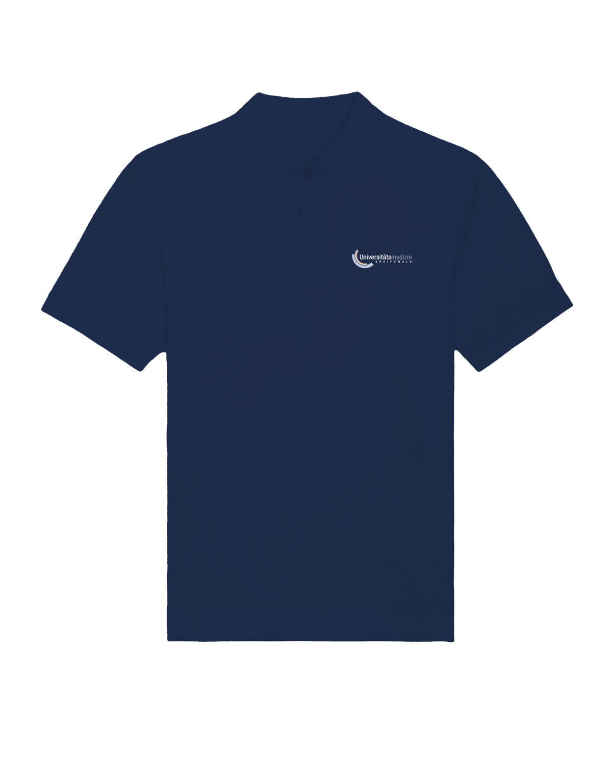 Polo-Shirt navyblau UMG M mit Wunschtext